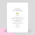 Invitation Anniversaire Enfant Robe princesse rose Verso