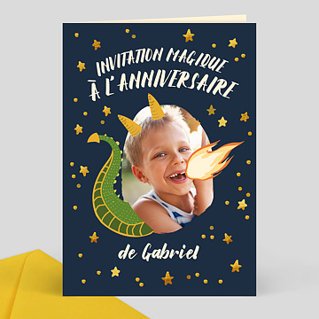 Invitation Anniversaire Dragon Popcarte