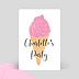 Invitation Anniversaire Enfant Enfant Ice Cream