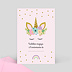 Invitation Anniversaire Enfant Licorne Rose