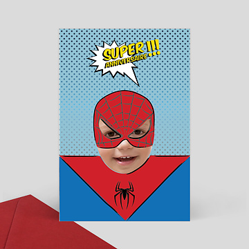 Invitation Anniversaire Enfant Super Heros Popcarte