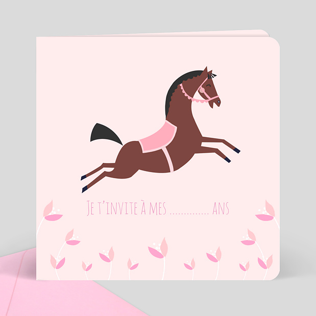 Invitation Anniversaire Equitation Popcarte