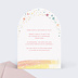 Invitation anniversaire enfant Parfait Arc-en-ciel Verso