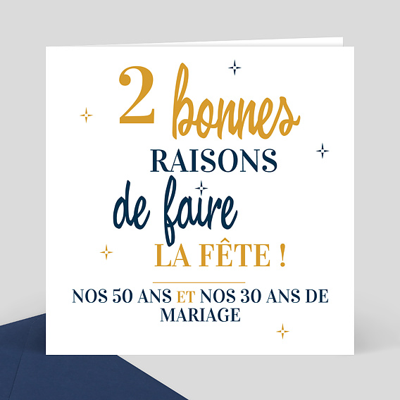 Invitation Anniversaire De Mariage Popcarte