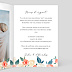 Invitation anniversaire mariage Envolée Florale Intérieur Droit