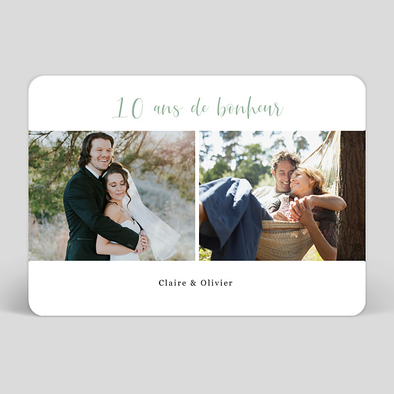 Invitation anniversaire mariage Cinematic