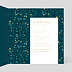 Invitation anniversaire mariage Chiffres Ocre Intérieur Droit