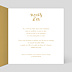 Invitation anniversaire mariage Typo Ocre  Intérieur Droit