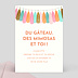 Carte Invitation EVJF Guirlande