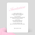 Carte Invitation EVJF Glamour Verso