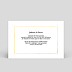 Cartes Invitation Mariage Feuilles d'Or Verso