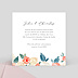 Cartes Invitation Mariage Envolée Florale Verso