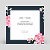 Cartes Invitation Mariage Dark Peony Fleur Seule Verso