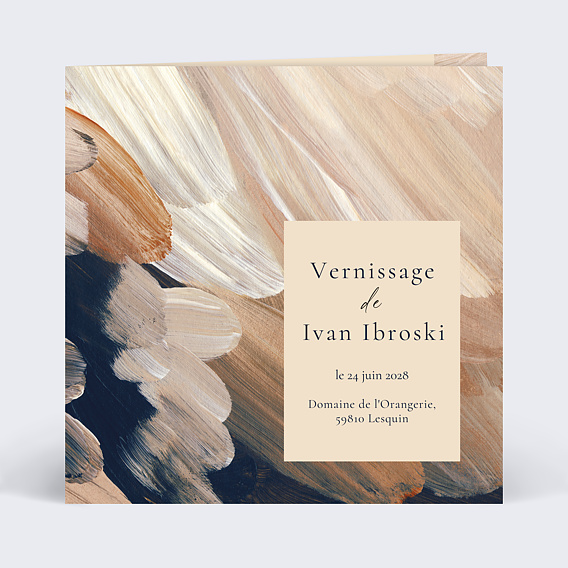 Invitation professionnelle Éclat pinceau