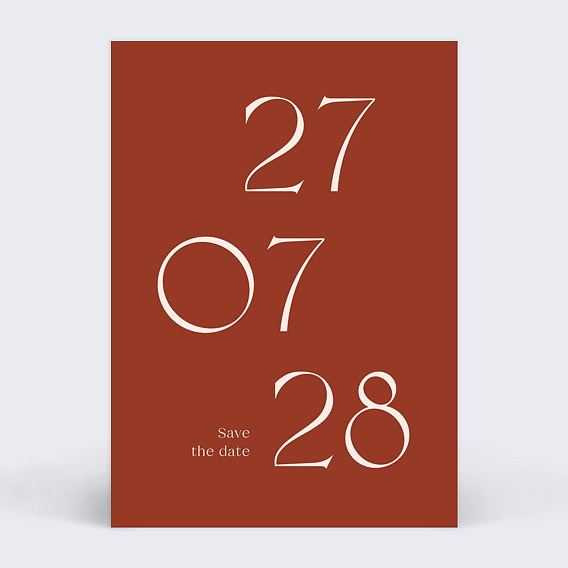 Invitation professionnelle Grande date