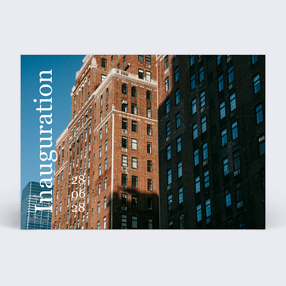 Invitation professionnelle Inauguration bâtiment