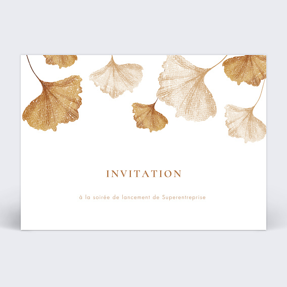 Invitation professionnelle Inauguration chic