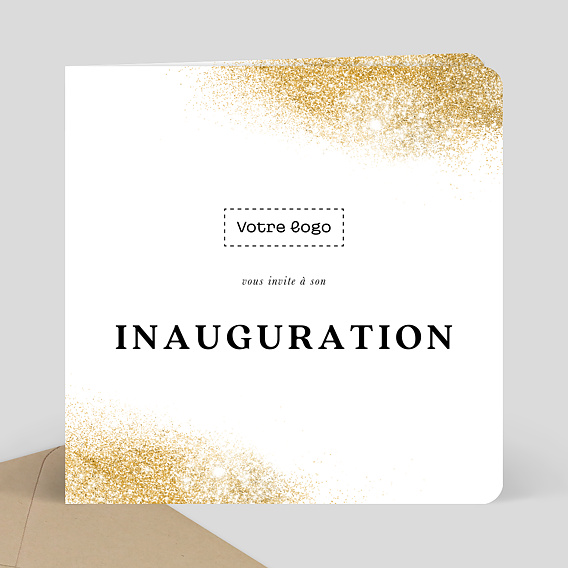 Invitation professionnelle Inauguration logo