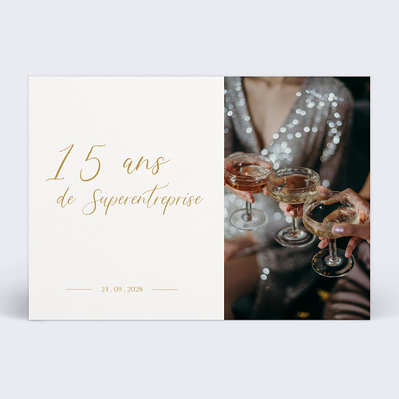 Invitation professionnelle Lettering