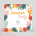 Invitation professionnelle Summer Party