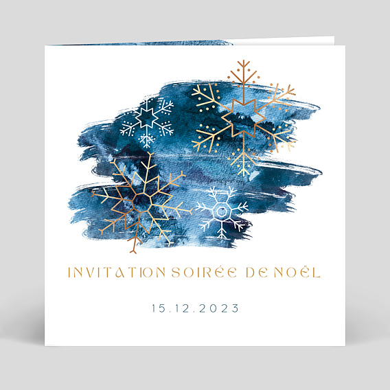 Invitation professionnelle Flocons Peinture