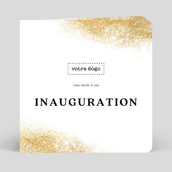 Invitation professionnelle Inauguration logo