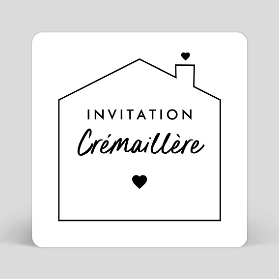 Carte d'invitation Happy New Home