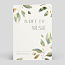 Livret de Messe Mariage  Feuilles de Jade