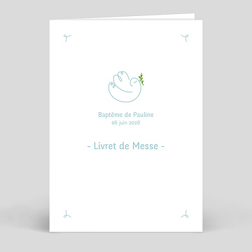 Livret De Messe Baptême Personnalisable - Popcarte