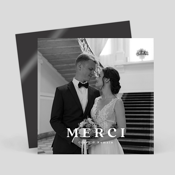 Magnet Remerciements Mariage Pleine Page Minimaliste