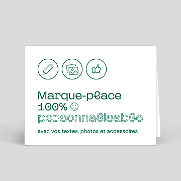 Marque Place Anniversaire Personnalisable Popcarte