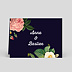 Marque-place mariage Flowers Verso