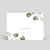 Marque-place mariage Couronne Eucalyptus Minimaliste Recto