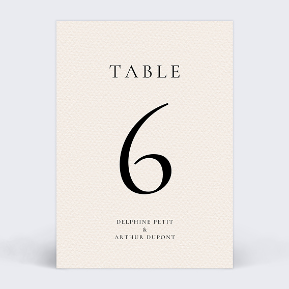 Marque-table mariage Domaine