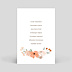 Marque-table mariage Flower of Fall Verso