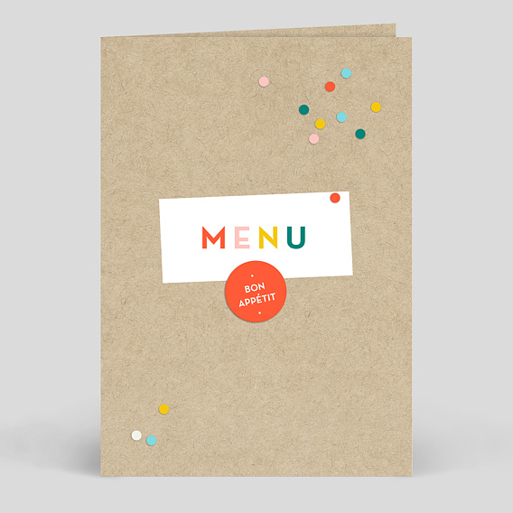 Menu Anniversaire Popcarte