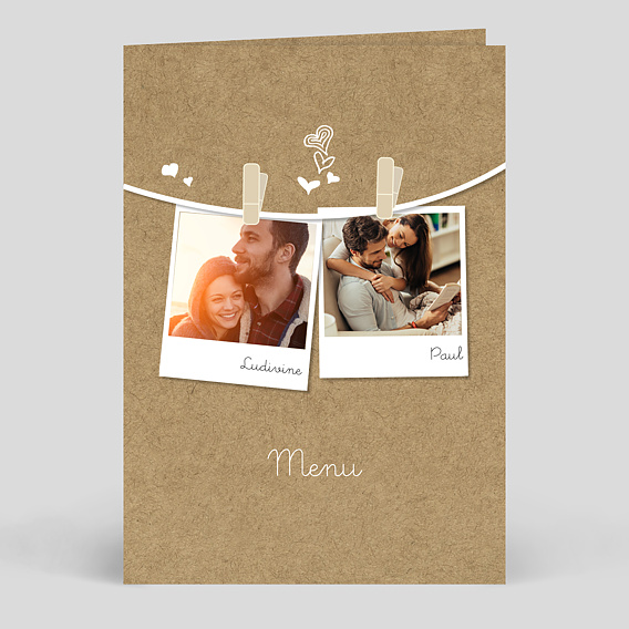 Menu Mariage Popcarte