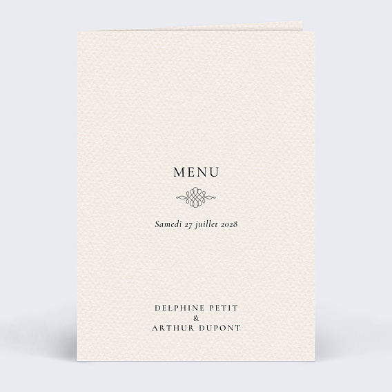 Menu mariage Domaine