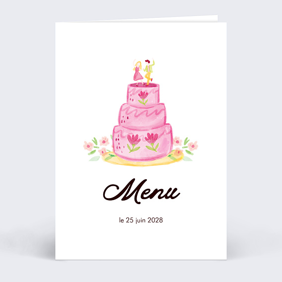 Menu mariage Jardin botanique