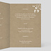 Menu Mariage Bouquet Champêtre Intérieur Droit