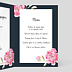 Menu Mariage Dark Peony Intérieur Droit