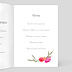 Menu Mariage Ronde de Fleurs Intérieur Droit