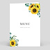 Menu Mariage Tournesol