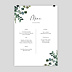 Menu Mariage Menu Poster Eucalyptus