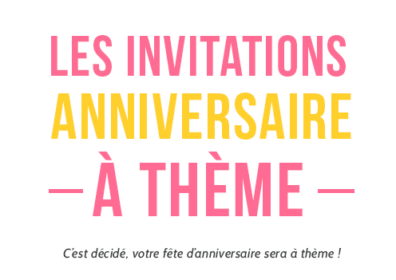 Les Invitations Anniversaire A Theme Minute Pop