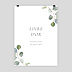 Panneau Mariage Livre d'Or Couronne Eucalyptus