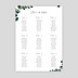 Plan de Table Mariage Branche d'Eucalyptus