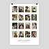 Affiche personnalisée Grille Polaroid Recto