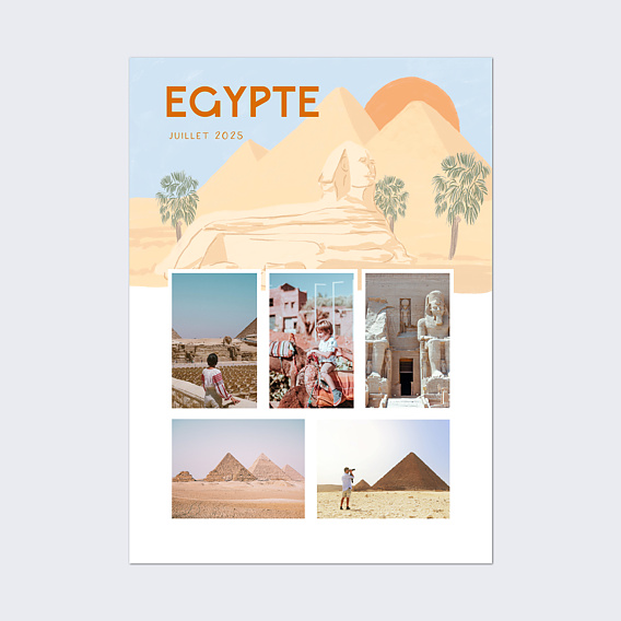 Affiche voyage Égypte Illustré