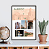 Affiche voyage Maroc Illustré